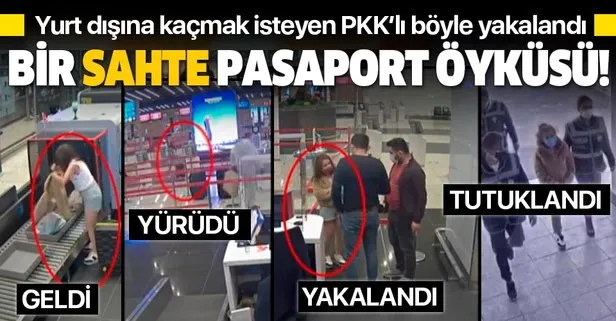 SON DAKİKA: Sahte pasaportla yurt dışına kaçmaya çalışan PKK’lı kadın terörist Helin D. tutuklandı