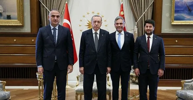 Cumhurbaşkanı Erdoğan, Kültür ve Turizm Bakanı Ersoy ve TÜRSAB heyetini kabul etti