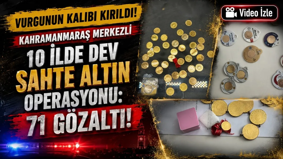 On ilde 'Sahte altın' operasyonu!