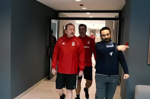 Sergen Yalçın Beşiktaş'ın başında ilk antrenmanına çıktı