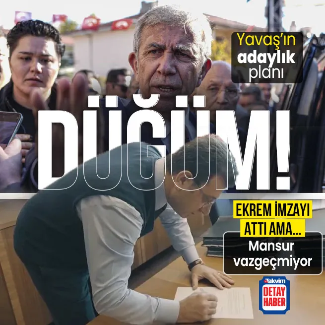 Ekrem İmamoğlu ön seçim için başvuru yaptı... Mansur Yavaşın planı ne? Adaylıktan vazgeçmedi!