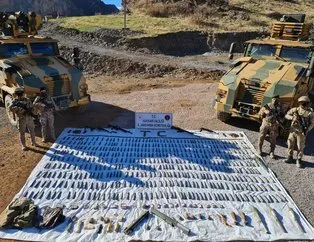 Hakkari kırsalında cephanelik ele geçirildi