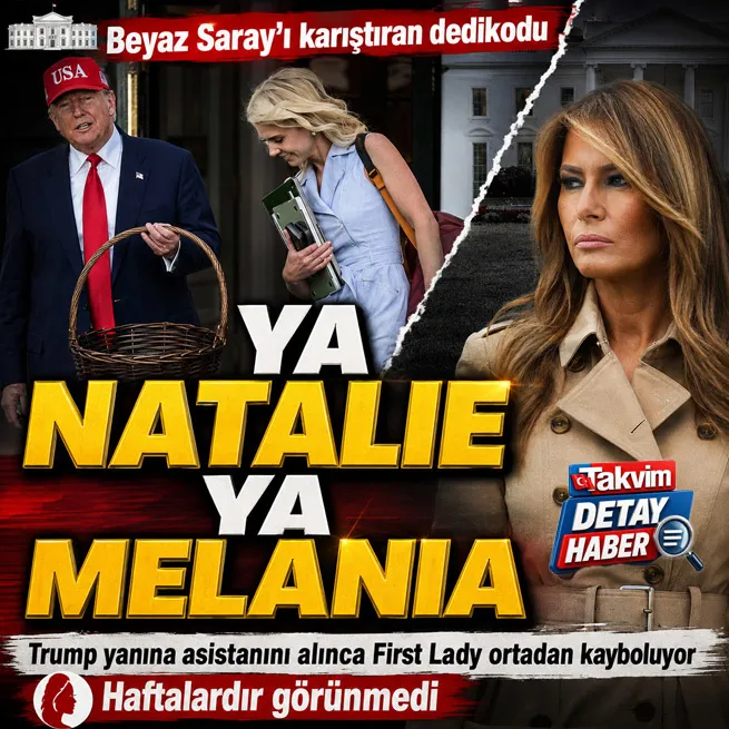 Beyaz Sarayı karıştıran dedikodu: Natalie Trumpın yanında Melania ortada yok