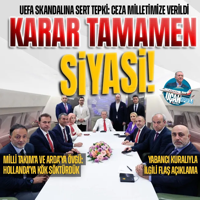 Başkan Erdoğandan Berlin dönüşünde uçakta önemli açıklamalar! Batıya bozkurt tepkisi: Tamamen siyasi bir karar