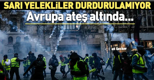 Fransa'da sarı yelekliker durmak bilmiyor!