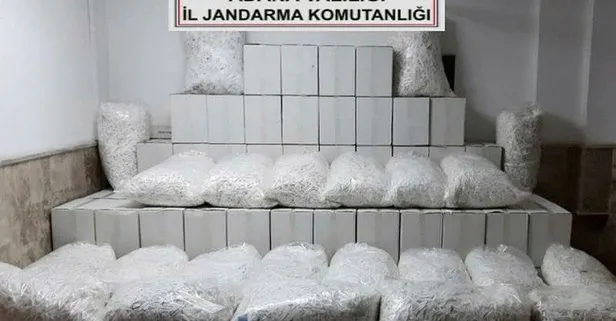 Adana’da kaçak makaron ve sigara operasyonu