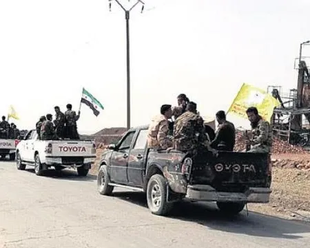 ABD zırhlısıyla Afrin’e gittiler