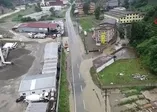 Rize'deki sel bölgesi havadan görüntülendi