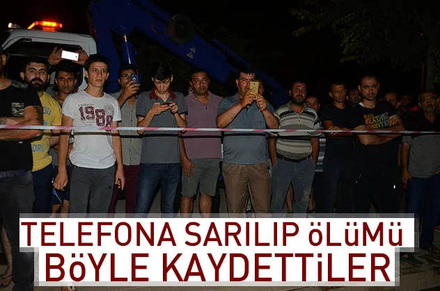 Telefona sarılıp ölümünü böyle kaydettiler!