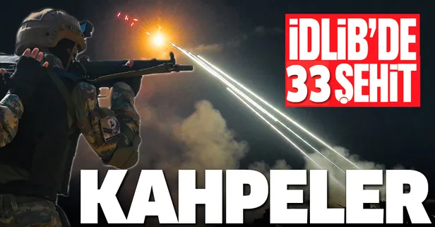 İdlib’de kalleş saldırı: 33 Mehmetçik şehit oldu