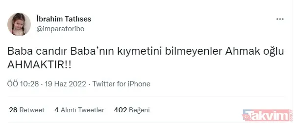İbrahim Tatlıses'in oğlu Ahmet 'akıl sağlığından şüphe ediyorum' demişti... İmparator'dan olay sözler: "Gerizekalılar, aklı yerinde olmayan..." - 10