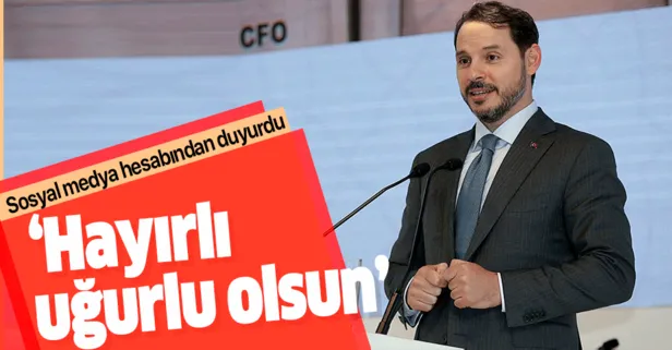 Albayrak sosyal medyadan duyurdu: Hayırlı uğurlu olsun