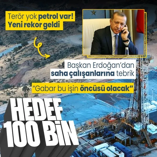 Son dakika: Gabardaki petrol üretiminde yeni rekor! Hedef 100 bin varil... Başkan Erdoğandan tebrik telefonu