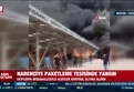 Mersin'de narenciye paketleme tesisinde yangın! İşte o anlar