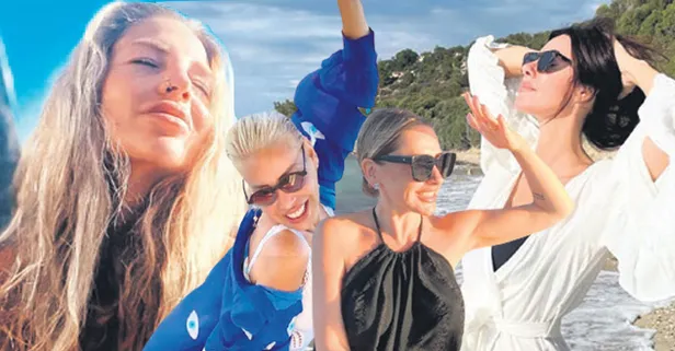 Dilara Öztunç, Defne Samyeli, Hadise ve Linet'e  kış gelmiyor! Deniz kenarından paylaşımlar art arda geldi