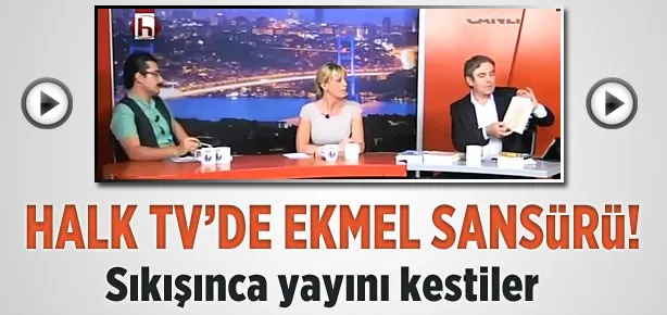 İhsanoğlu eleştirilince yayını kestiler