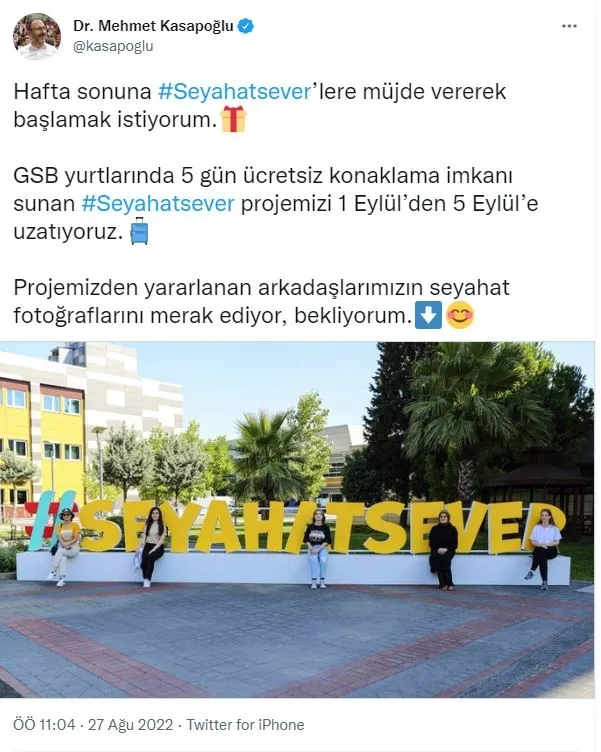 genclik-ve-spor-bakani-kasapoglu-duyurdu-seyahatsever-projesinin-suresi-uzatildi-1661592042145.jpg Gençlik ve Spor Bakanı Kasapoğlu duyurdu! "Seyahatsever" projesinin süresi uzatıldı-1
