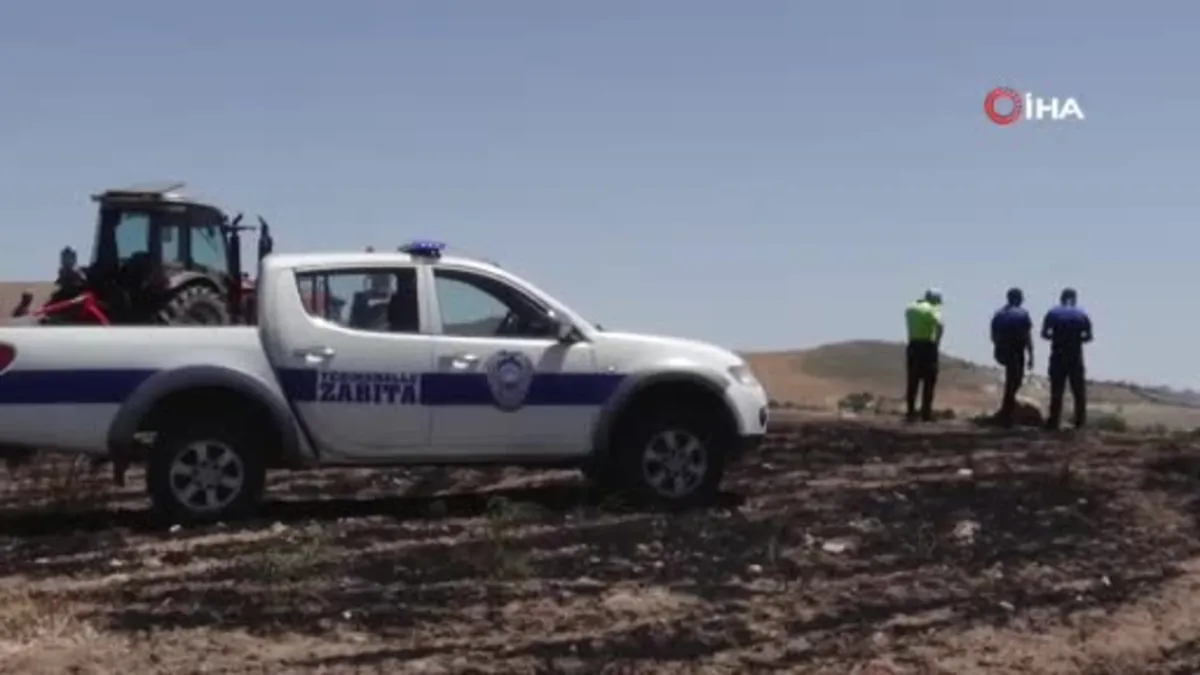 Çöpten çıkan yangın 300 dönümlük ekili araziyi küle çevirdi