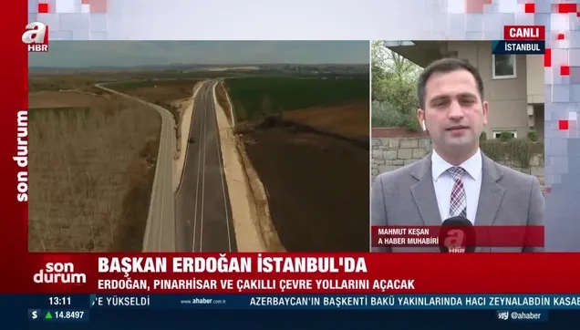 Kırklareli'ndeki Pınarhisar ve Çakıllı çevre yolları Başkan Erdoğan'ın katılımıyla açılıyor! Yılda 128,3 milyon lira tasarruf