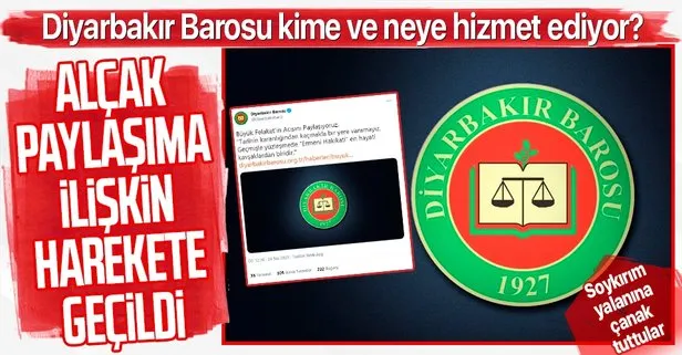 Diyarbakır Cumhuriyet Başsavcılığı, Diyarbakır Barosu’nun alçak ’soykırım’ bildirisine soruşturma başlattı