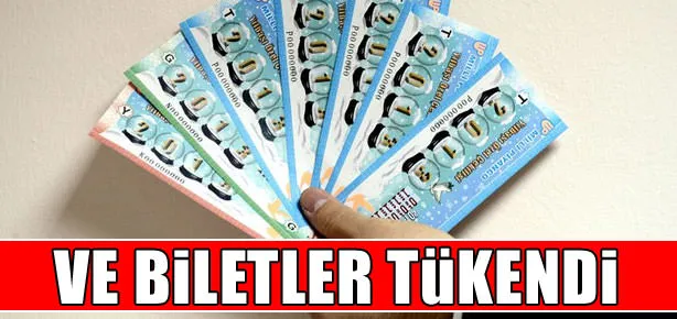 Ve biletler tükendi!