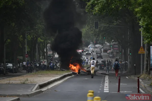 Fransa alev alev! 17 yaşındaki çocuğun polis tarafından öldürülmesi ülkeyi karıştırdı: Macron geri adım atmıyor - 44