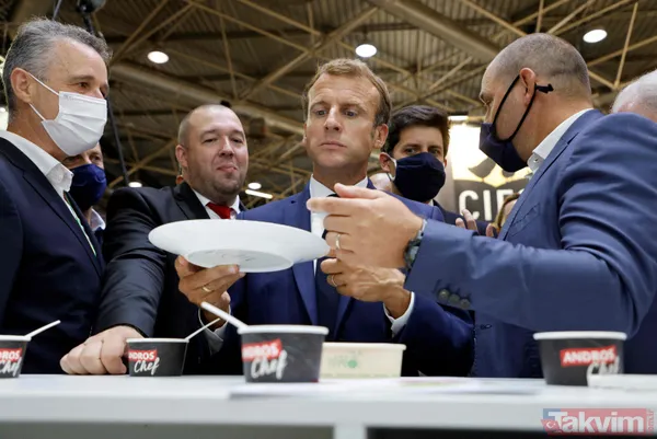 Fransa Cumhurbaşkanı Emmanuel Macron fuar ziyaretinde yumurtalı saldırıya uğradı - 7