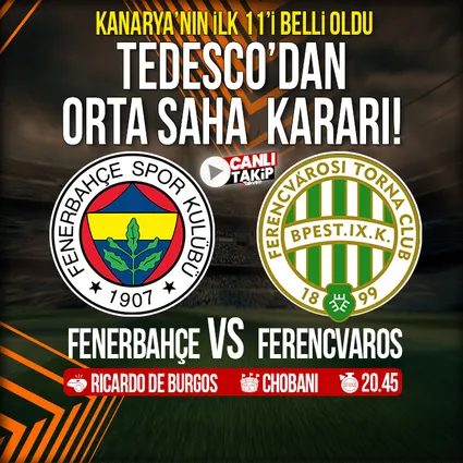 Fenerbahçe'nin ilk 11'i belli oldu!