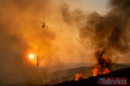 NASA uzaydan görüntüledi! California eyalet tarihinin en büyük yangınıyla mücadele ediyor