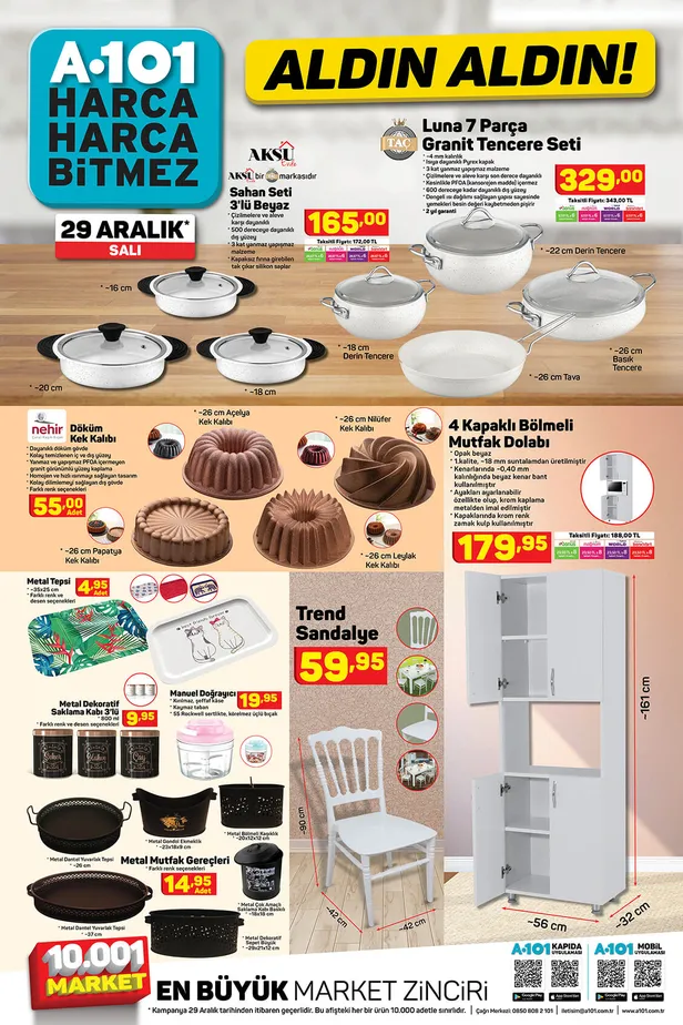 A101 aktüel ürünler kataloğu 29 Aralık Salı 2020! A101 aktüel ürünlerde bu hafta neler var?-3