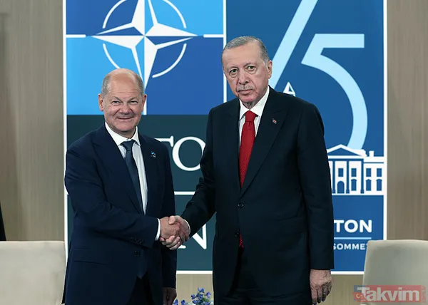 NATO'da Erdoğan rüzgarı! Liderlerle peş peşe temaslar renkli kareler: Olaf Scholz, Miçotakis, Meloni... - 7