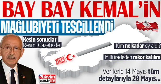 Son dakika: Kesin seçim sonuçları Resmi Gazete'nin mükerrer sayısında yayımlandı