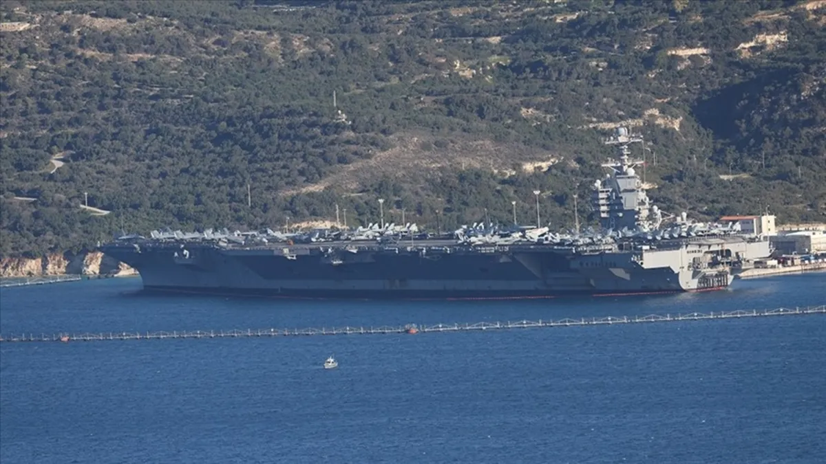 USS Gerald R. Ford Uçak Gemisi, Girit Adası'ndaki Suda Deniz Üssü'ne Onarım İçin Yola Çıktı