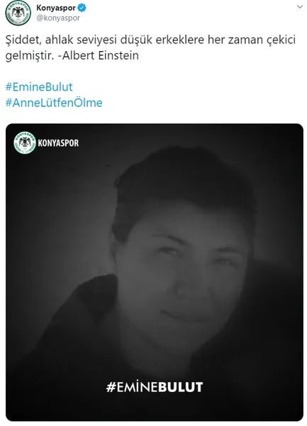 Emine Bulut olayına Süper Lig takımları sessiz kalmadı 'Alışmayacağız, susmayacağız'-10