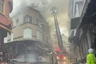 Fatih'te ayakkabı imalathanesinde yangın! Tramvay seferleri normale döndü