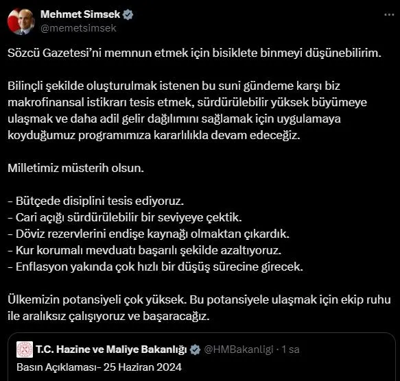Hazine ve Maliye Bakanı Mehmet Şimşek'ten CHP'ye "tribün ve taraftar" uyarısı: Umarım normalleşme ruhunu zedelemez-5