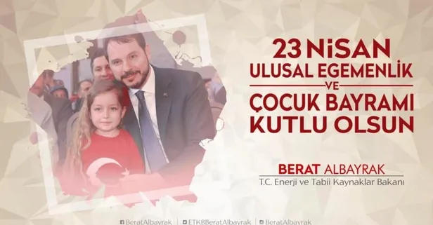 Bakan Albayrak'tan "23 Nisan" mesajı