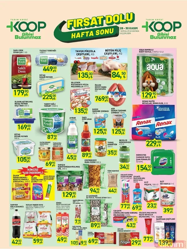 KOOP Market’te hafta sonu rüzgarı! 29-30 arasında çay, peynir, tavuk, temizlik ürünleri özel fiyatları - 2