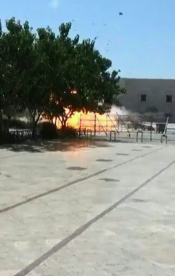 İran'da teröristin kendini patlatma anı!