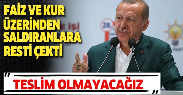 Başkan Erdoğan: Ya olacağız ya öleceğiz