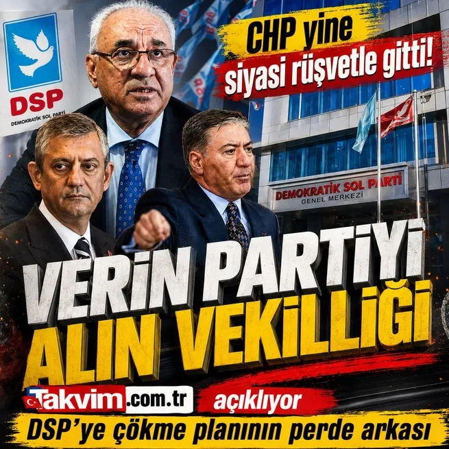 DSPye çökme planının perde arkası! CHPden verin partiyi alın vekilliği teklifi | Aksakaldan Şaibelileri içimize almayız mesajı