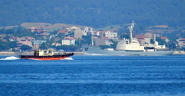 Rus istihbarat gemisi Çanakkale Boğazı'ndan geçti