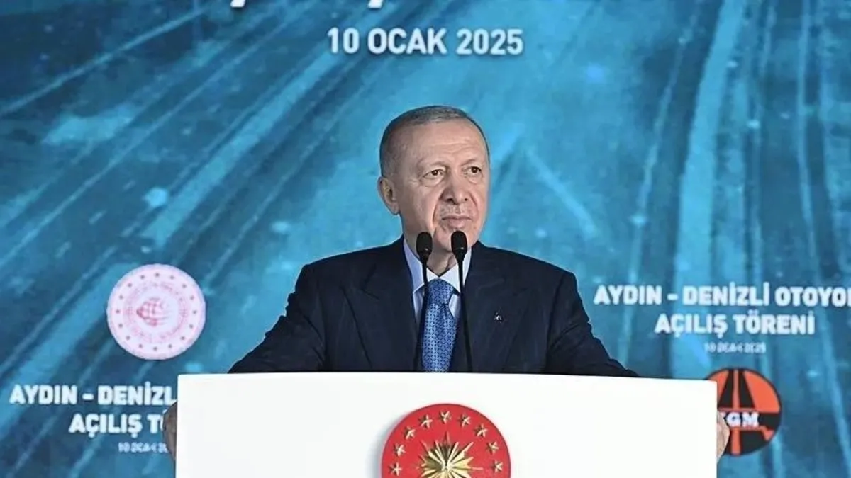 Turizme kan damarı: Başkan Erdoğan Aydın-Denizli otoyolunu açtı!