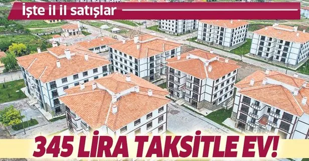 TOKİ'den dar gelirliye ucuz konut! 345 lira taksitle...