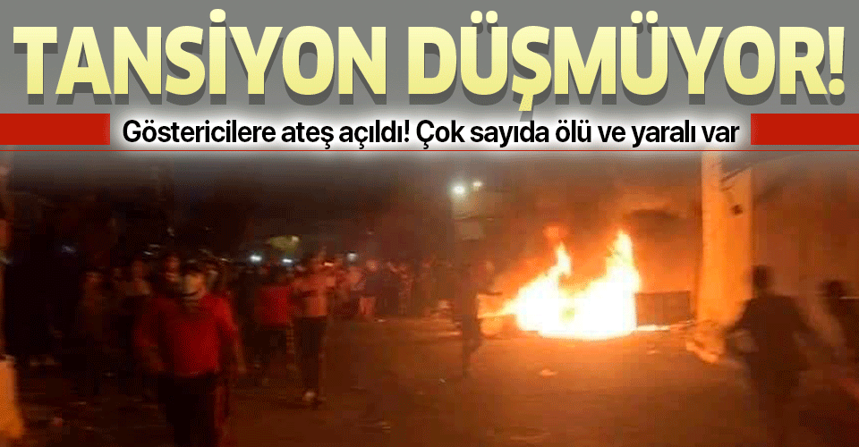 Irak'ın başkenti Bağdat'ta göstericilere ateş açıldı! Çok sayıda ölü ve yaralı var