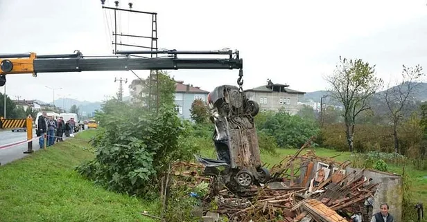 Ordu'da takla atan otomobildeki kadın öldü, sürücü yaralandı