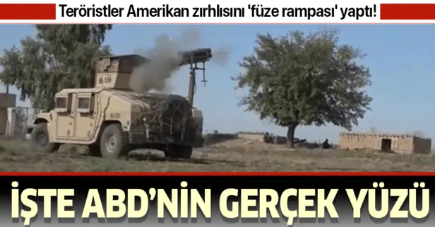 İşte ABD’nin gerçek yüzü! YPG’li teröristler Amerikan zırhlısını ’füze rampası’ yaptı!