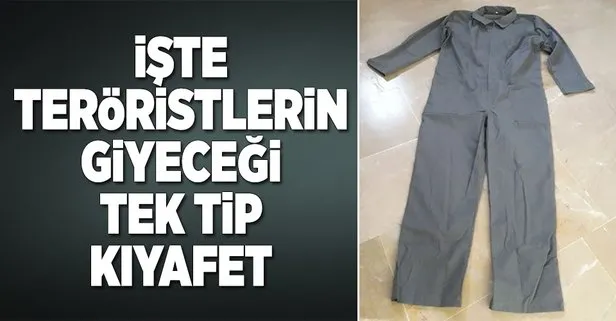İşte teröristlerin giyeceği tek tip kıyafet!