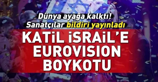 Eurovisionu boykota 140 sanatçıdan destek