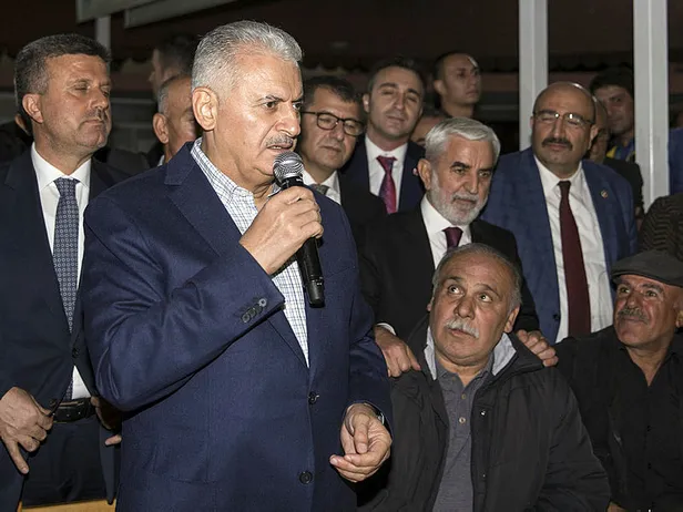 Başbakan Yıldırım, Ağın Köprüsü'nü havadan inceledi-3